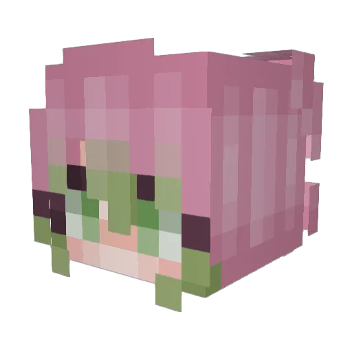 hivvoka Minecraft avatar head, 3D render