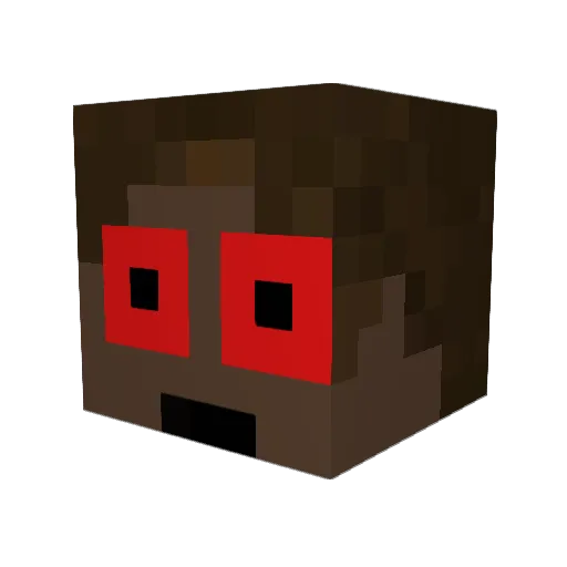 hixeee Minecraft avatar head, 3D render