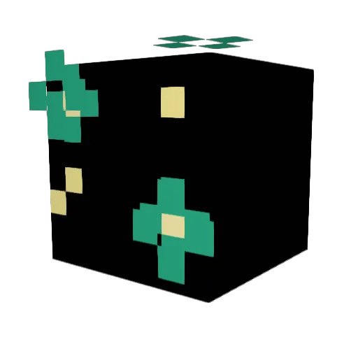 hixnix Minecraft avatar head, 3D render