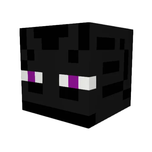 hixphy Minecraft avatar head, 3D render