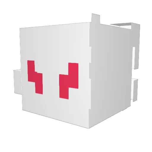 hixtq Minecraft avatar head, 3D render