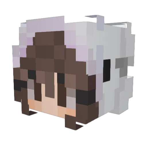 hiya_es Minecraft avatar head, 3D render