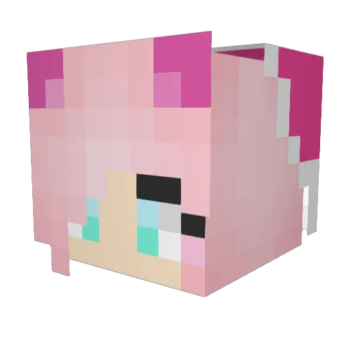 hiyo0528 Minecraft avatar head, 3D render