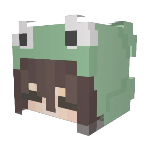 hiyoko_otoha Minecraft avatar head, 3D render