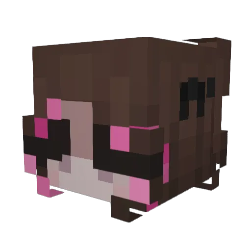 hiyonf Minecraft avatar head, 3D render