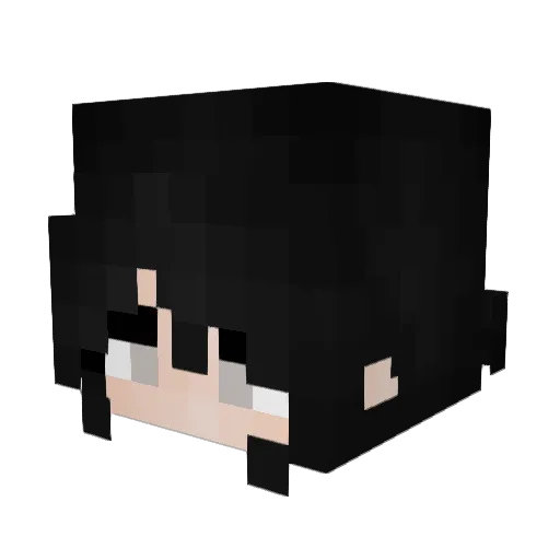 hizeko Minecraft avatar head, 3D render