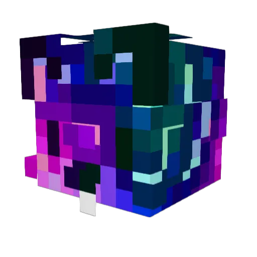 hj0009 Minecraft avatar head, 3D render