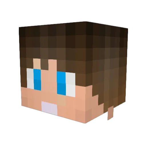 hj04190113 Minecraft avatar head, 3D render