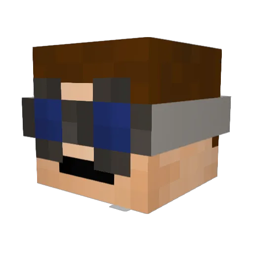 hjalmarkall Minecraft avatar head, 3D render