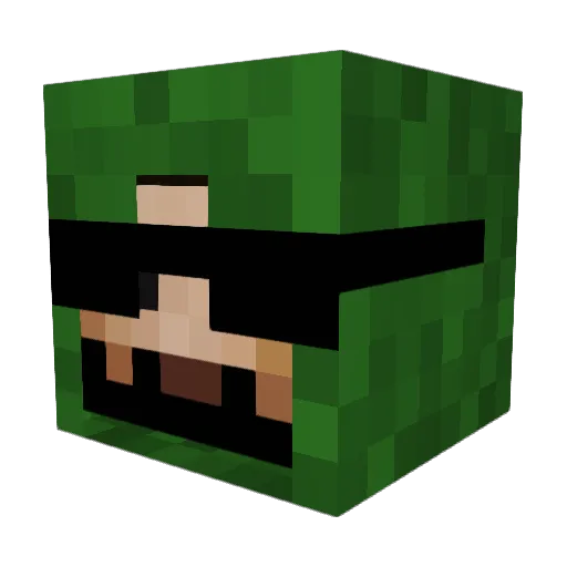 hjankeny Minecraft avatar head, 3D render