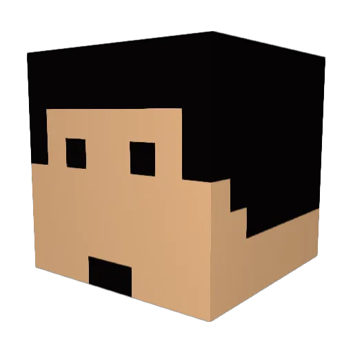 hjar Minecraft avatar head, 3D render