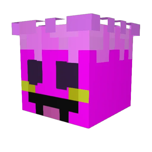 hjckk Minecraft avatar head, 3D render