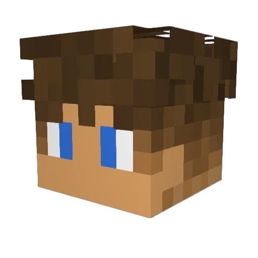 hjemmeis2004 Minecraft avatar head, 3D render