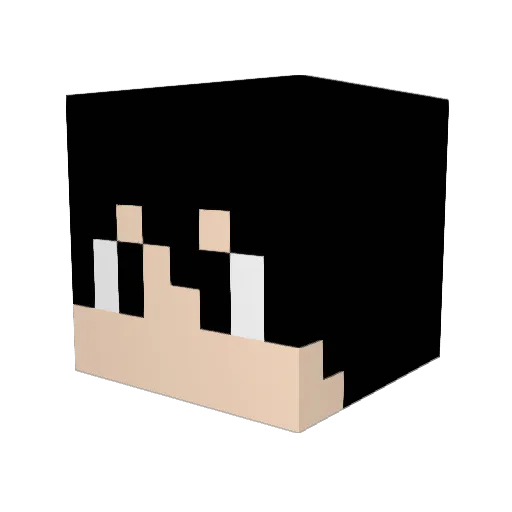 hjk086 Minecraft avatar head, 3D render