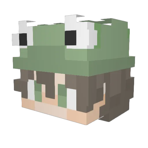 hjk37 Minecraft avatar head, 3D render