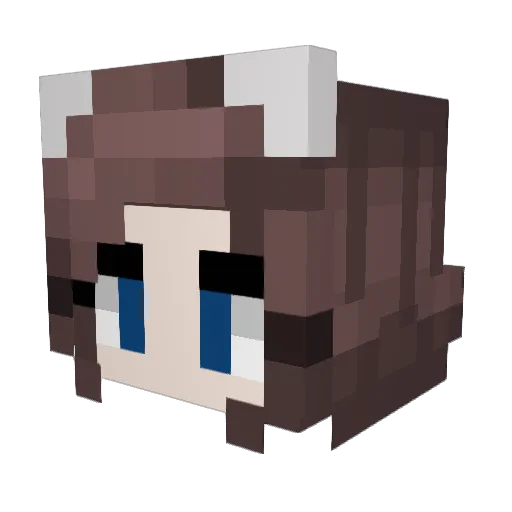 hju69 Minecraft avatar head, 3D render