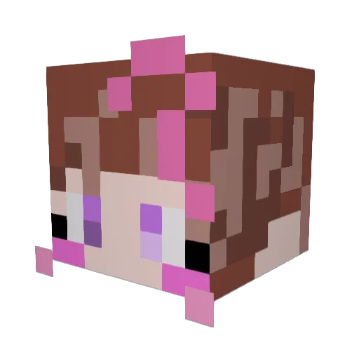 hjwon Minecraft avatar head, 3D render