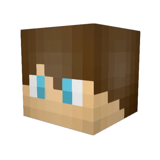 hjzr Minecraft avatar head, 3D render