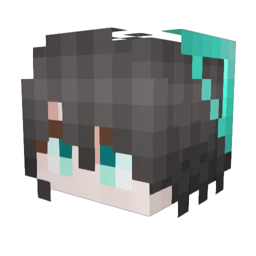 hkgn_dai Minecraft avatar head, 3D render