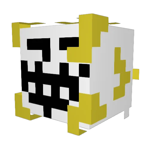 hkhhka Minecraft avatar head, 3D render