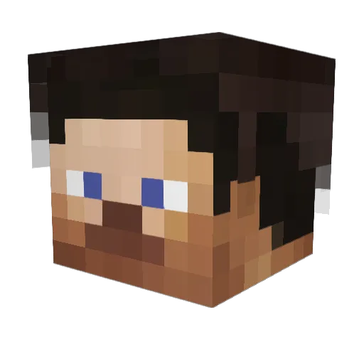 hkinugawa Minecraft avatar head, 3D render