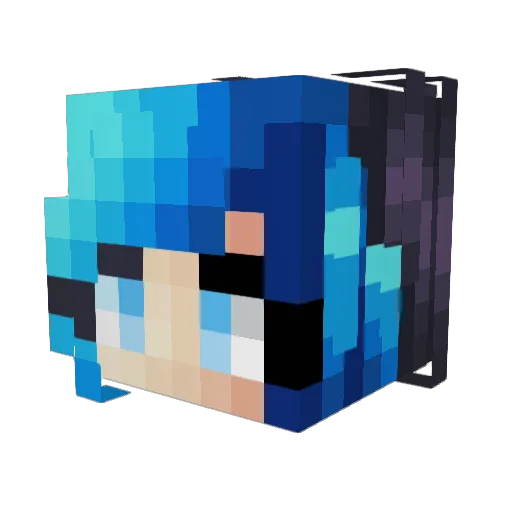 hkkeny Minecraft avatar head, 3D render