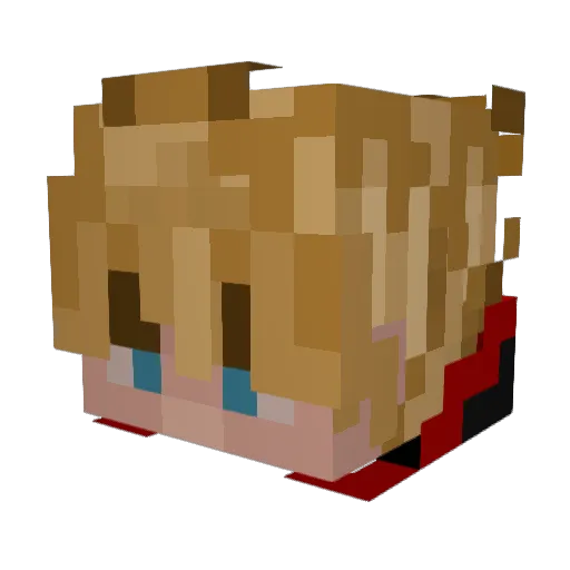 hkluciel Minecraft avatar head, 3D render