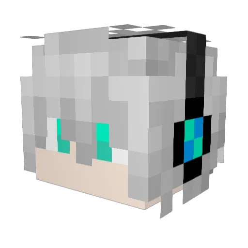 hktafk Minecraft avatar head, 3D render