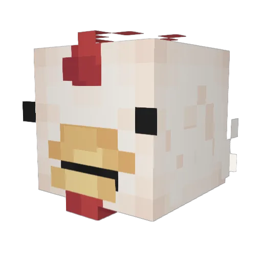 hkte Minecraft avatar head, 3D render