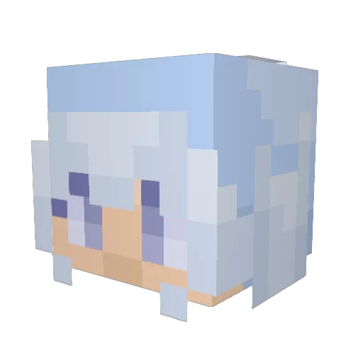 hkzyc Minecraft avatar head, 3D render