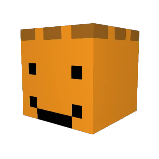 hl7a Minecraft avatar head, 3D render