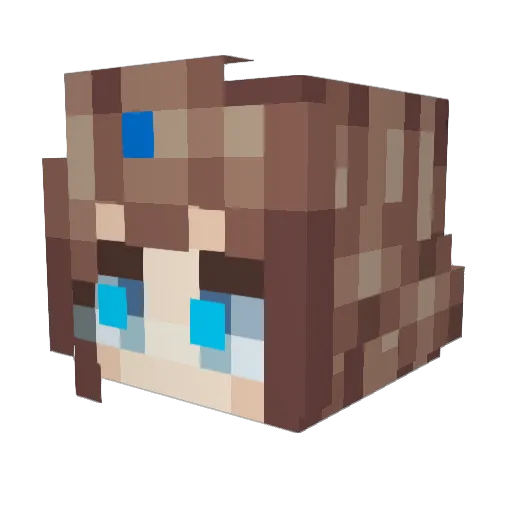 hlin25 Minecraft avatar head, 3D render