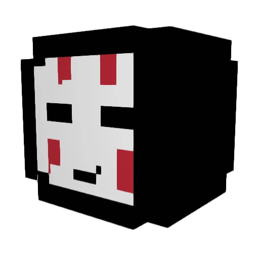 hlto Minecraft avatar head, 3D render