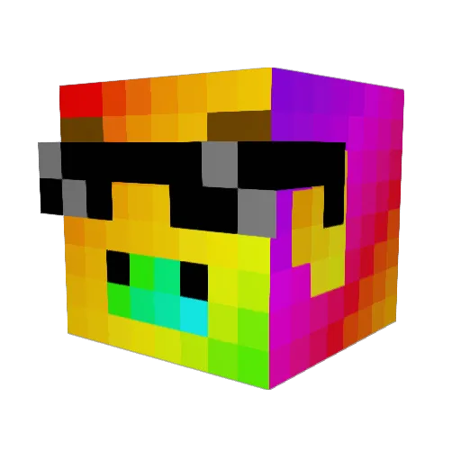 hlyoda16 Minecraft avatar head, 3D render