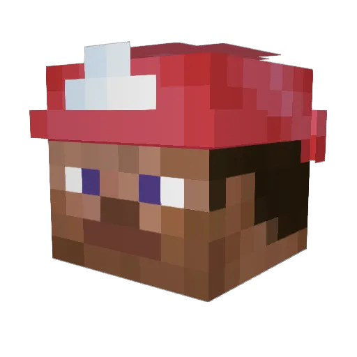 hm3az Minecraft avatar head, 3D render