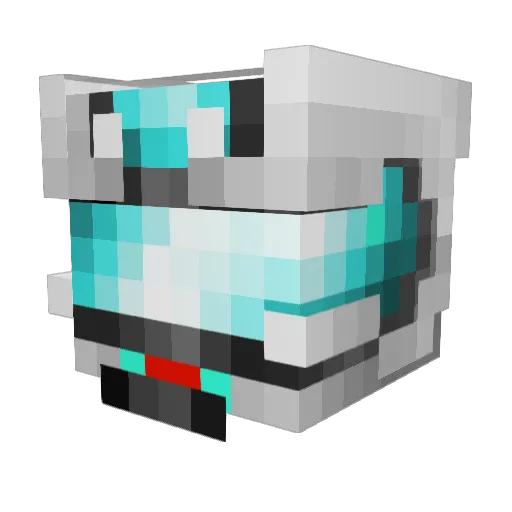 hm7474 Minecraft avatar head, 3D render
