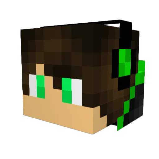 hmMmMmMmMM__ Minecraft avatar head, 3D render