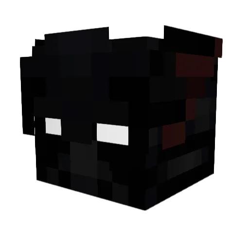 hmaxi Minecraft avatar head, 3D render