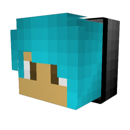 hmazuur Minecraft avatar head, 3D render