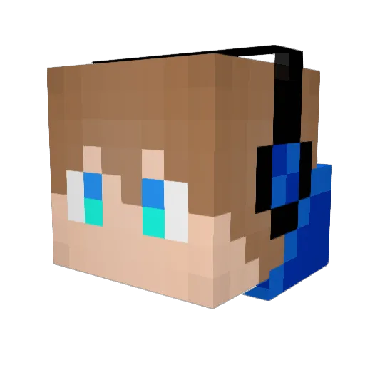 hmisaac Minecraft avatar head, 3D render