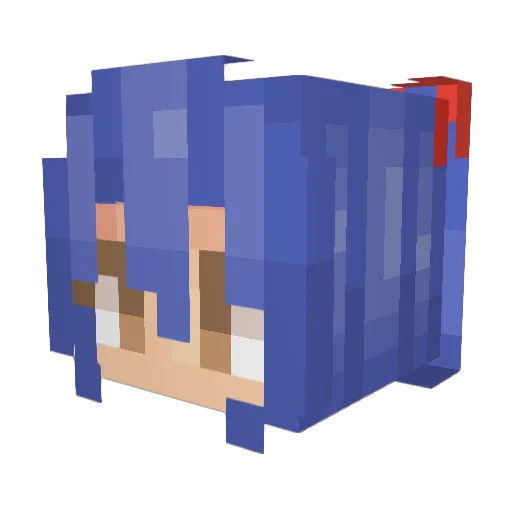 hmmmf Minecraft avatar head, 3D render