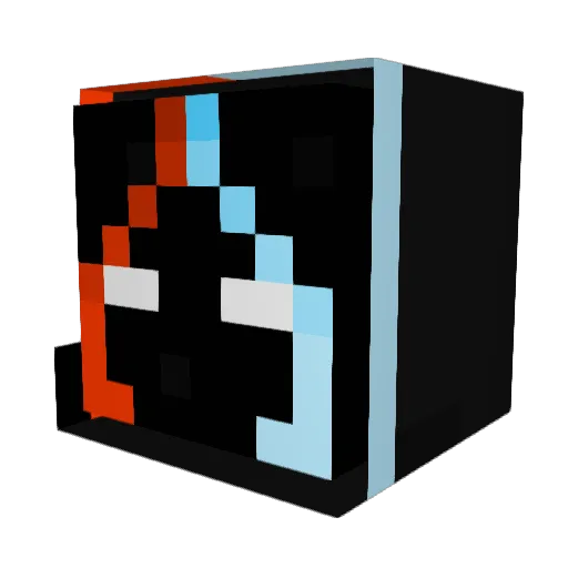 hmmmm117 Minecraft avatar head, 3D render