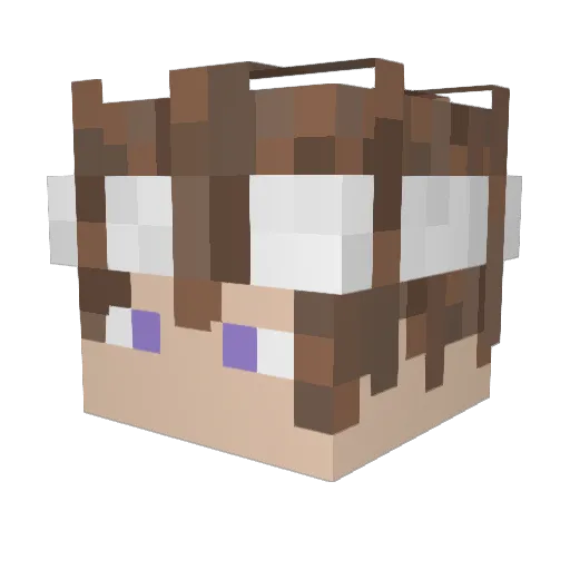 hmmmmmr Minecraft avatar head, 3D render