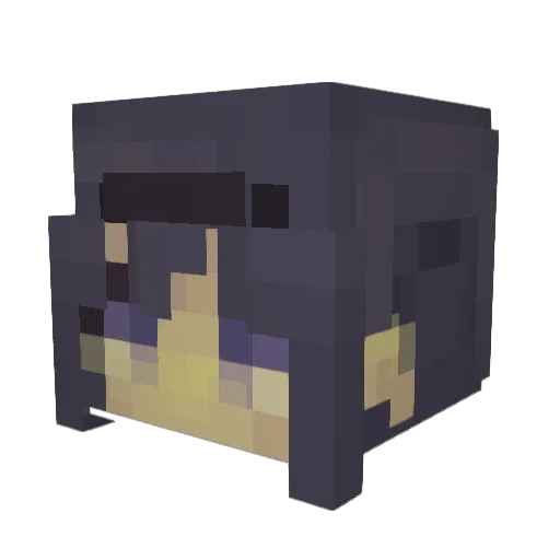 hmwera Minecraft avatar head, 3D render
