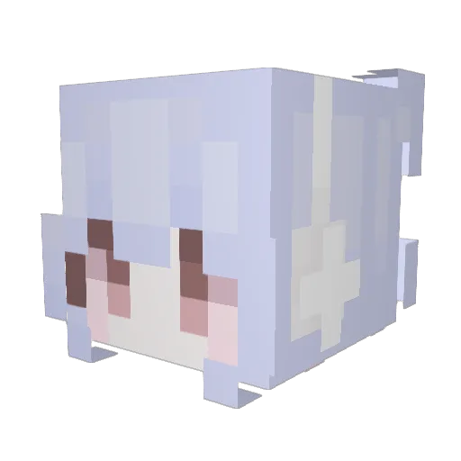 hmya Minecraft avatar head, 3D render