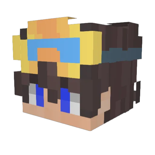 hnbn13 Minecraft avatar head, 3D render