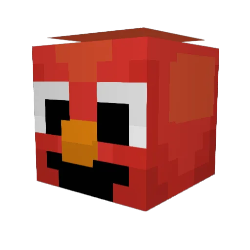hnhk Minecraft avatar head, 3D render