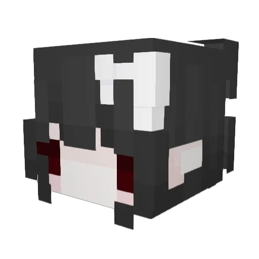 hnnybees Minecraft avatar head, 3D render