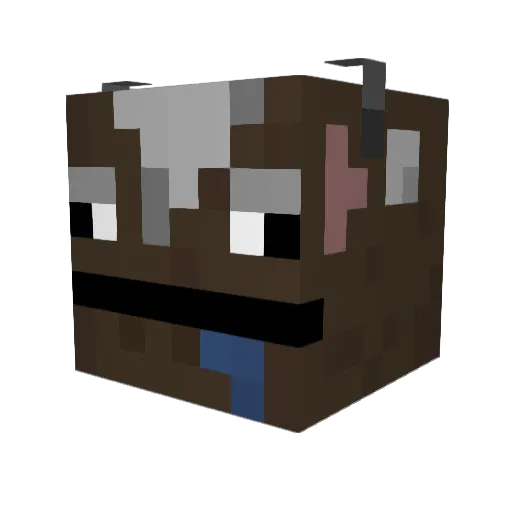 hnrd Minecraft avatar head, 3D render