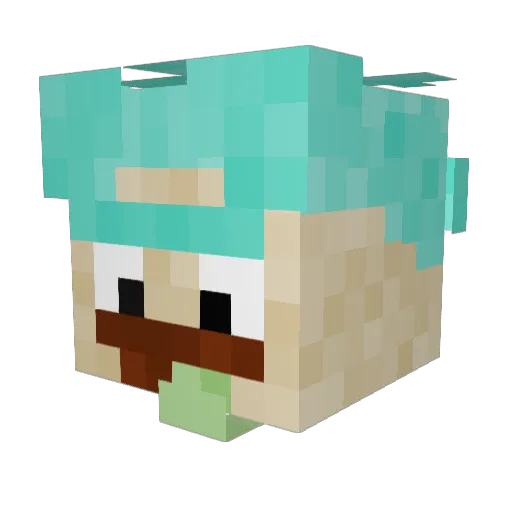 hnry72 Minecraft avatar head, 3D render